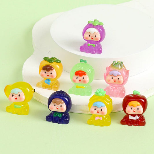 Cartoon Fruit Baby Resin Charms