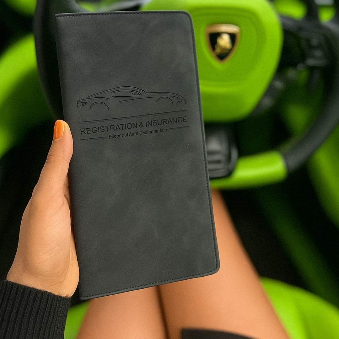 Black Color License and Registration Holder