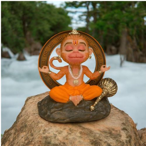 AURANCE Divine Bal Hanuman Ji Resin Idol