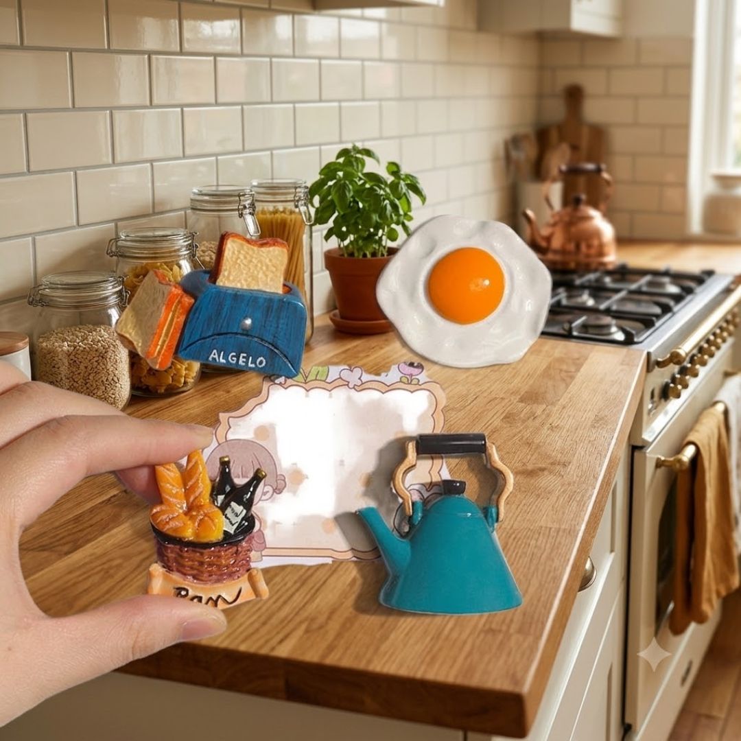 Cute 3D Food Resin Refrigerator Magnet