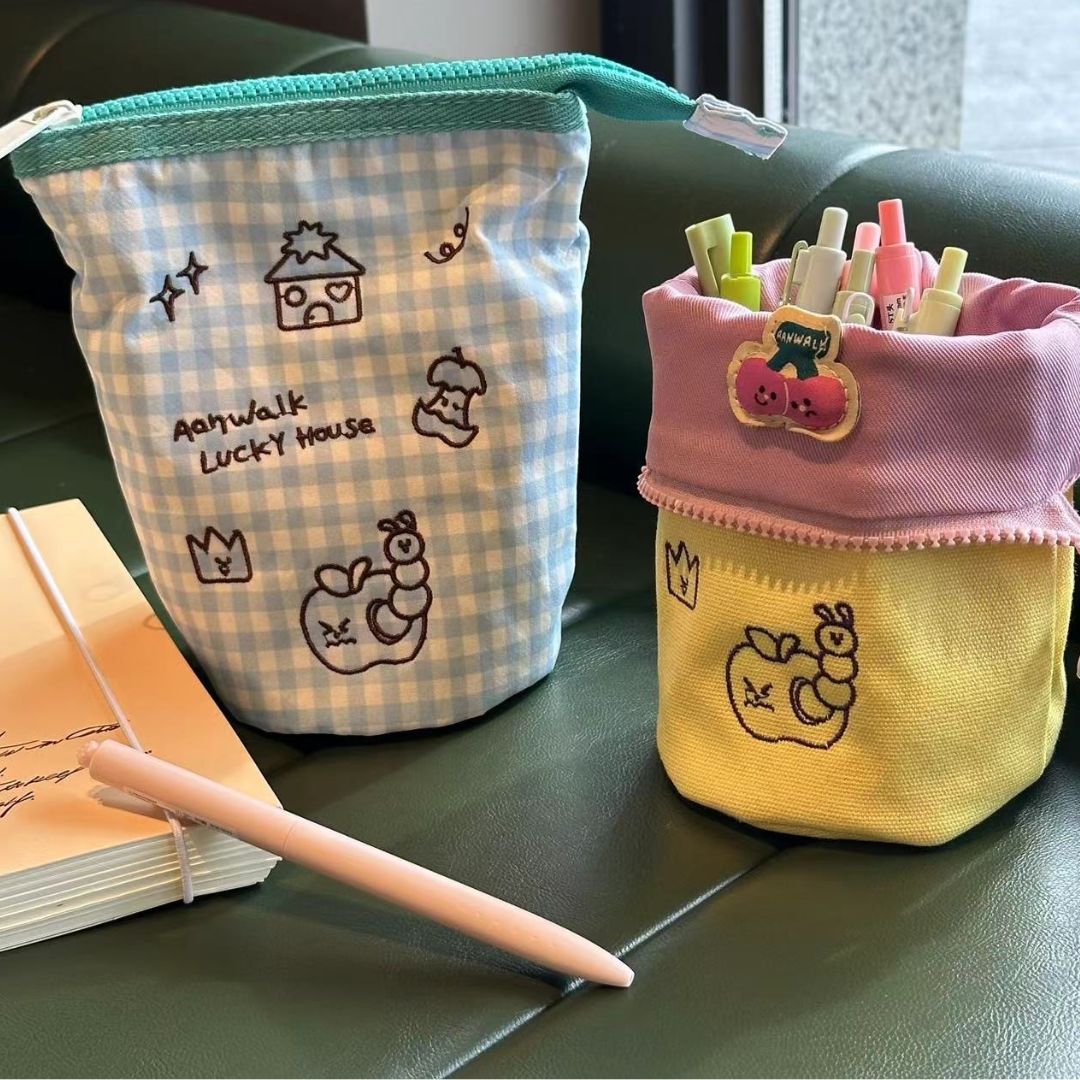 Vertical Flip-Top Pen/Pencil Case