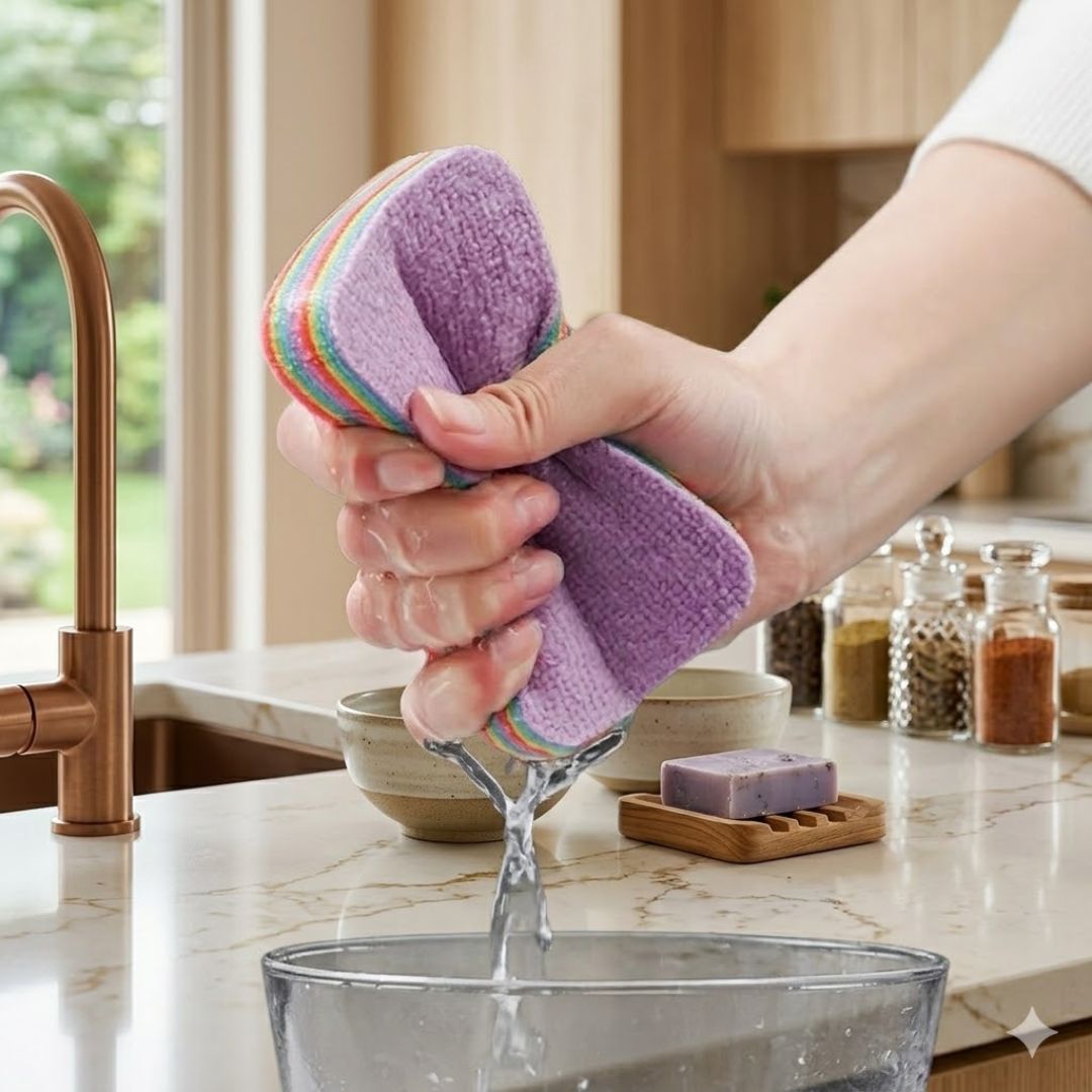 Multi Colored Scrub Sponges
