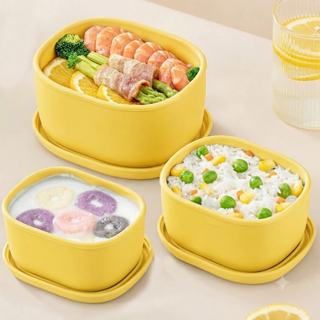BPA-Free Silicone Food Storage Containers