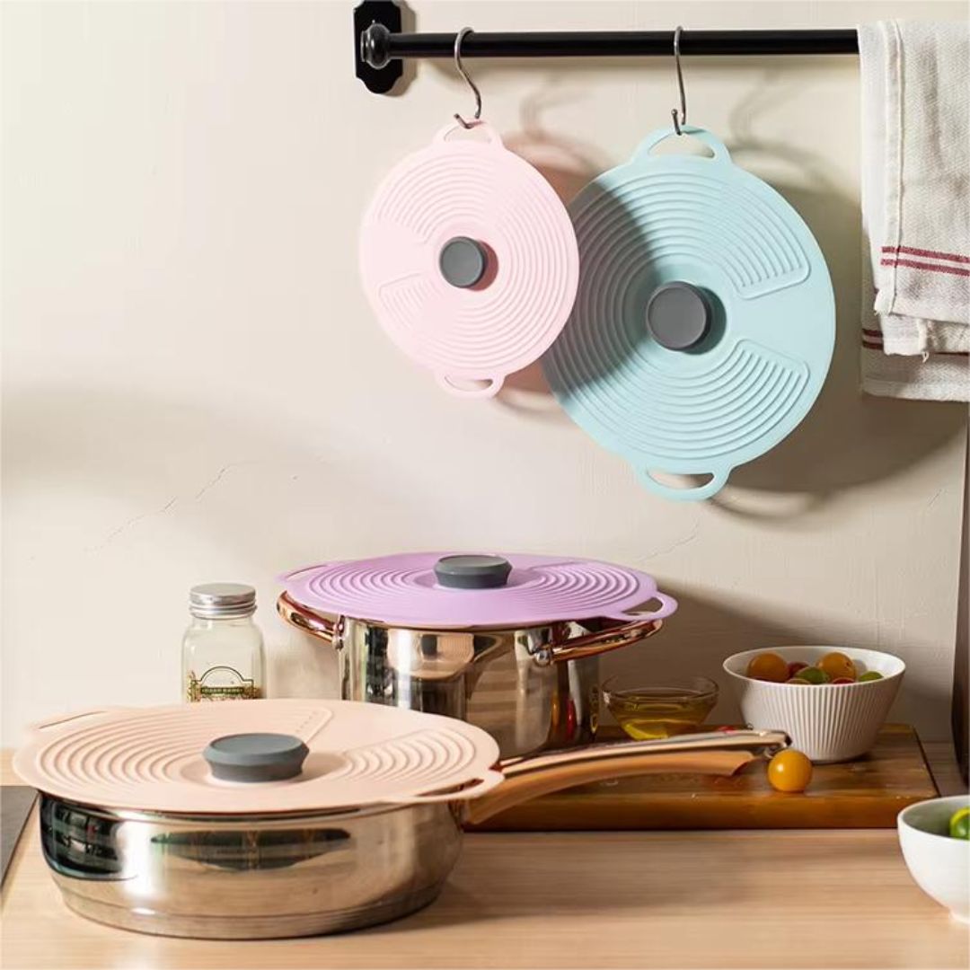 Food-Grade Silicone Pot Lid Holders Set of 5