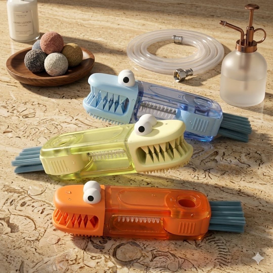 3-Way Bottle Lid Cleaning Brush
