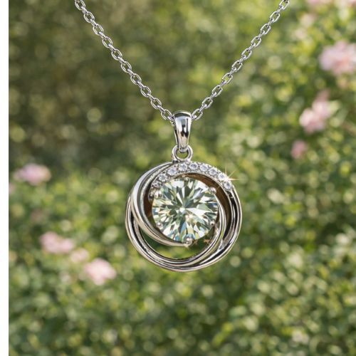 Luxury Diamond Pendant Necklace for Women