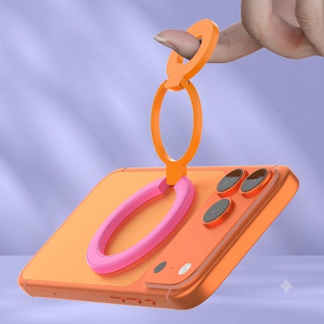 Colorful Magnetic Phone Ring Holder with 360° Rotation