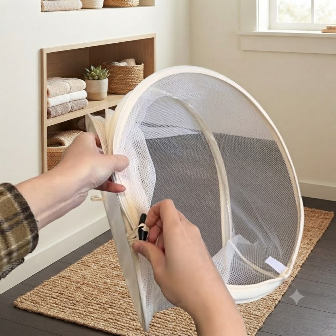 Cute Collapsible Laundry Basket For Clothes Toys Home Use