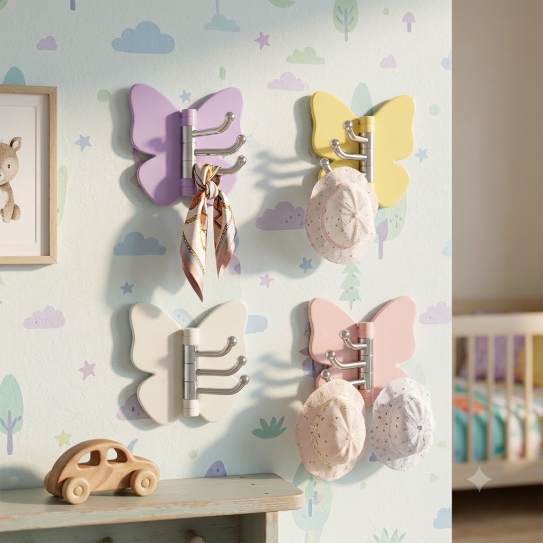Rotatable Butterfly Triple Hook