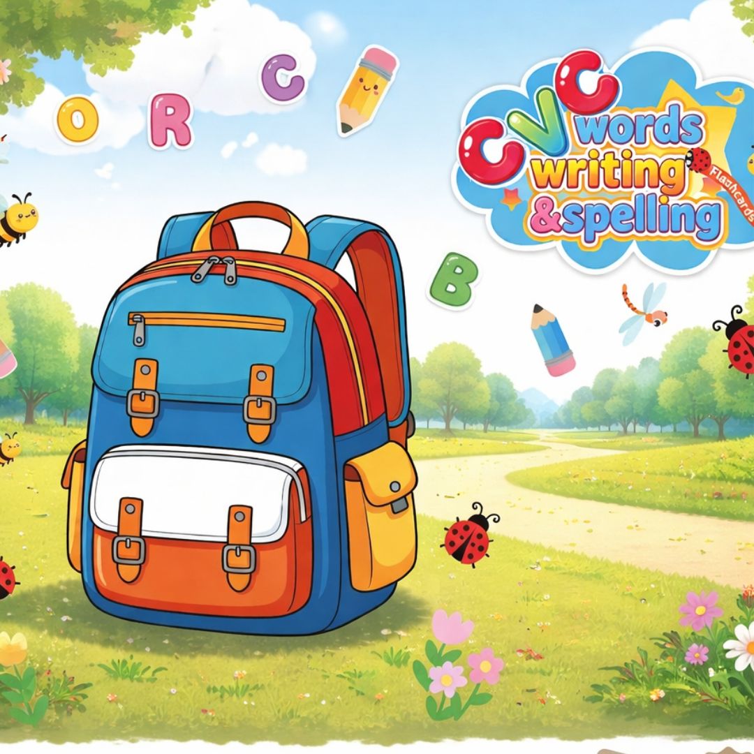 CVC Words Writing & Spelling Flash Cards