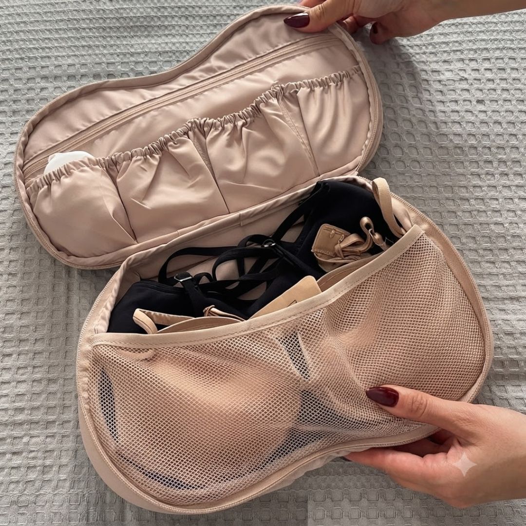 New 3-in-1 Clothing Organizer Undergarments Socks Storage Bag
