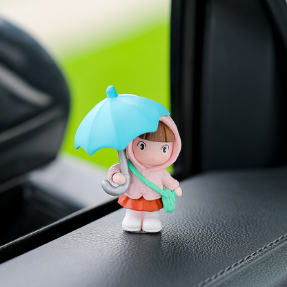 Umbrella Couple Car Interior Decoration