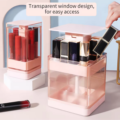 Press And Lift Lipstick Storage Organizer