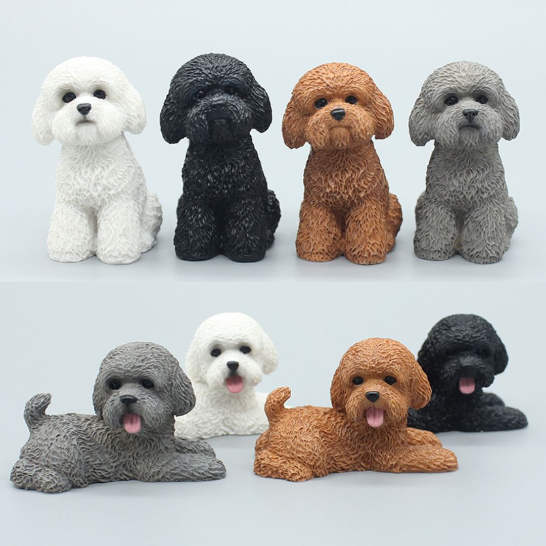 Teddy Dog Resin Figurines