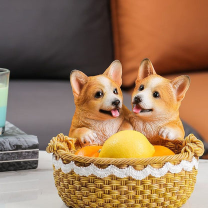 Cute Dog Entryway Tray for Keys & Small Items