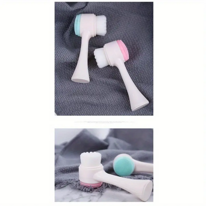 3D Double-Sided Soft Hair Silicone Face Wash Brush