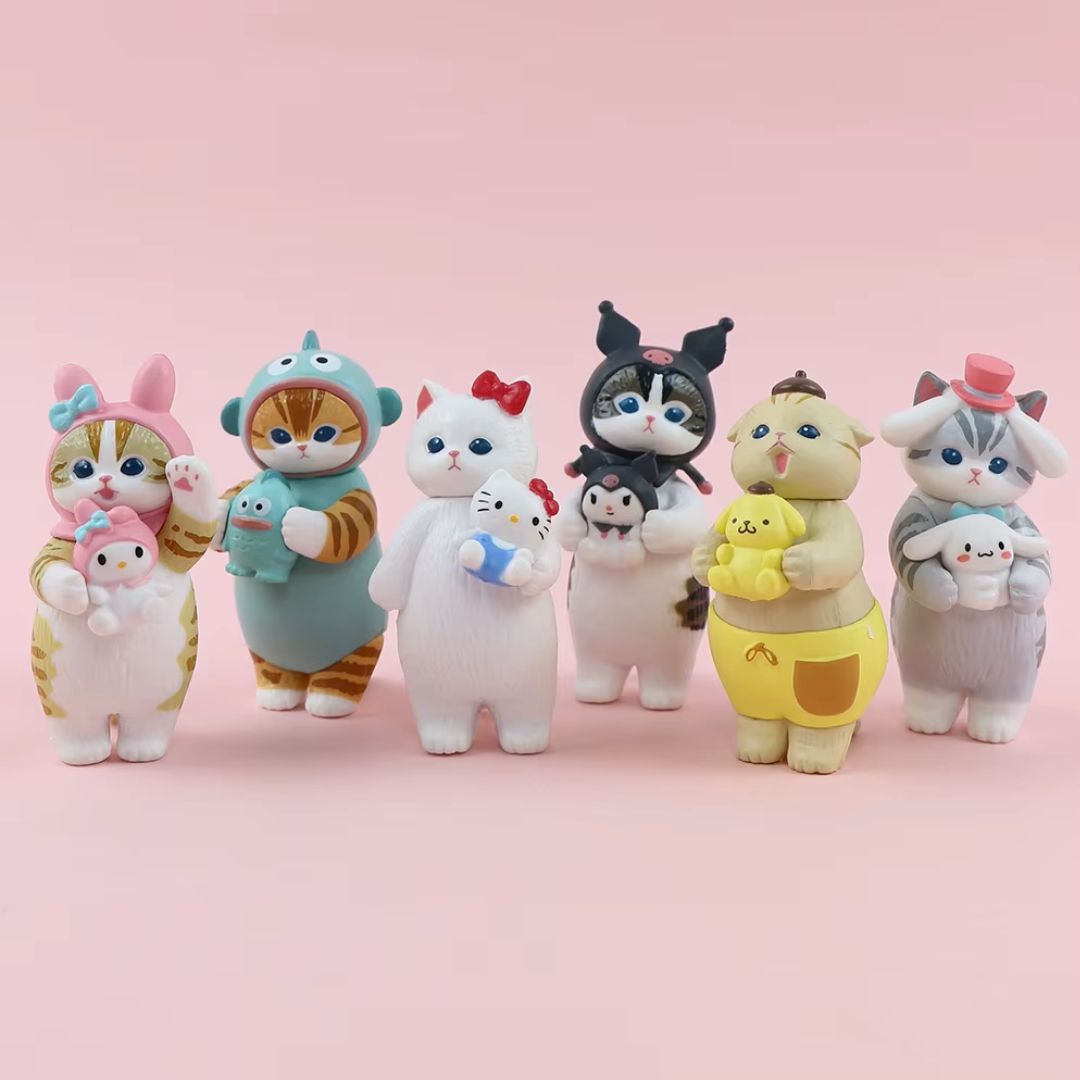 Fancy Dress Up Cute Kitty Figures