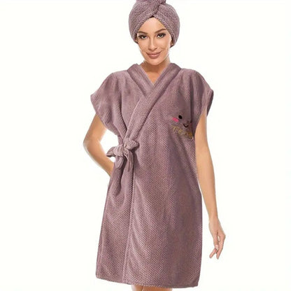 2 in 1 Bath Skirt & Hair Towel for Women’s Comfort