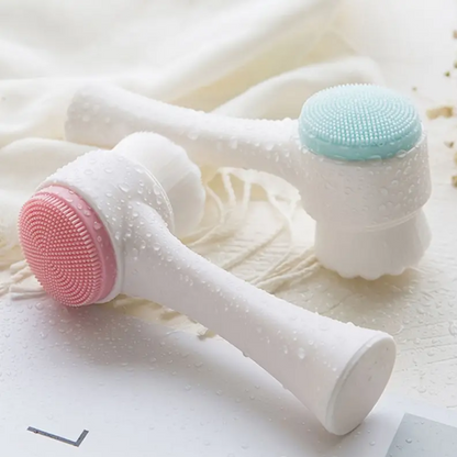 3D Double-Sided Soft Hair Silicone Face Wash Brush