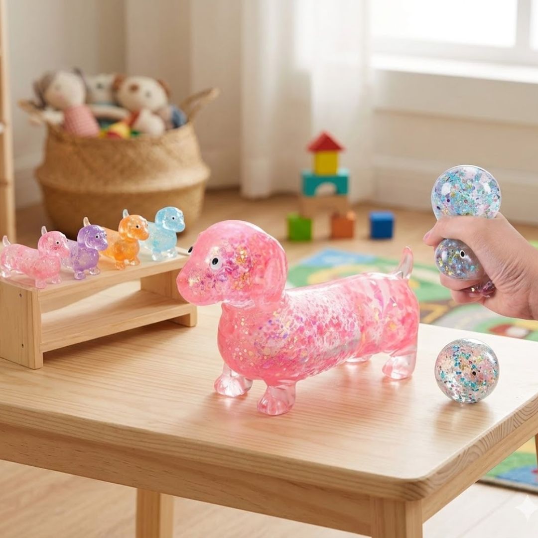Stress Relief shiny and soft Cute Puppy Dogs