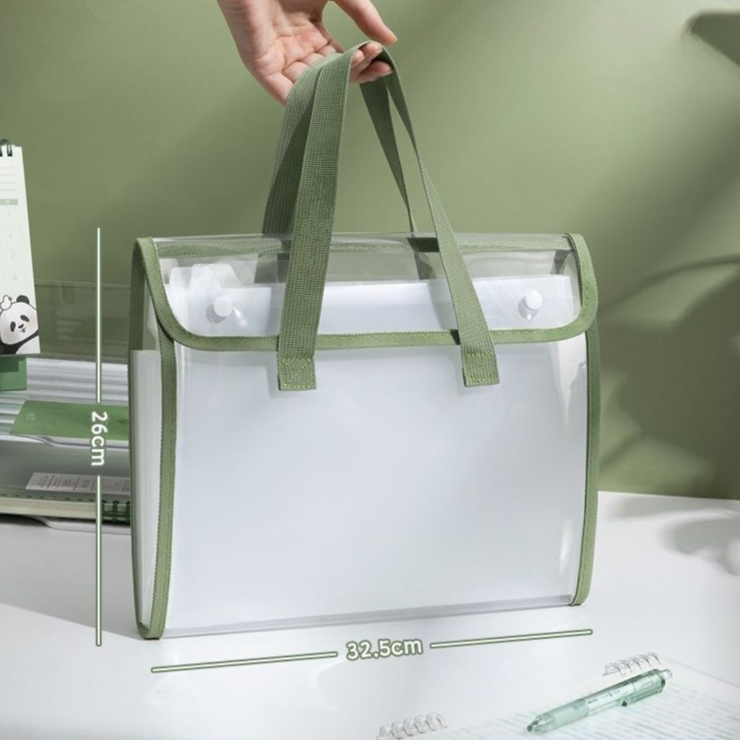 Multi Layer Transparent PVC File Bag For Students