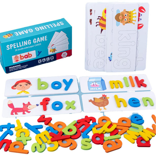 Kids Wooden English Alphabet Learning Toy