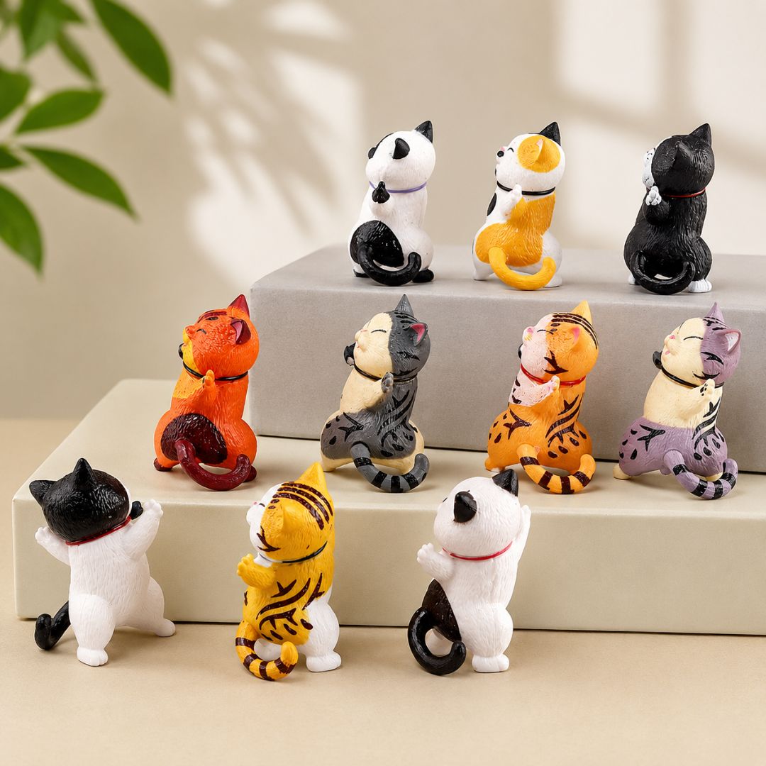 Cute Dancing Cat Car Dashboard Ornament