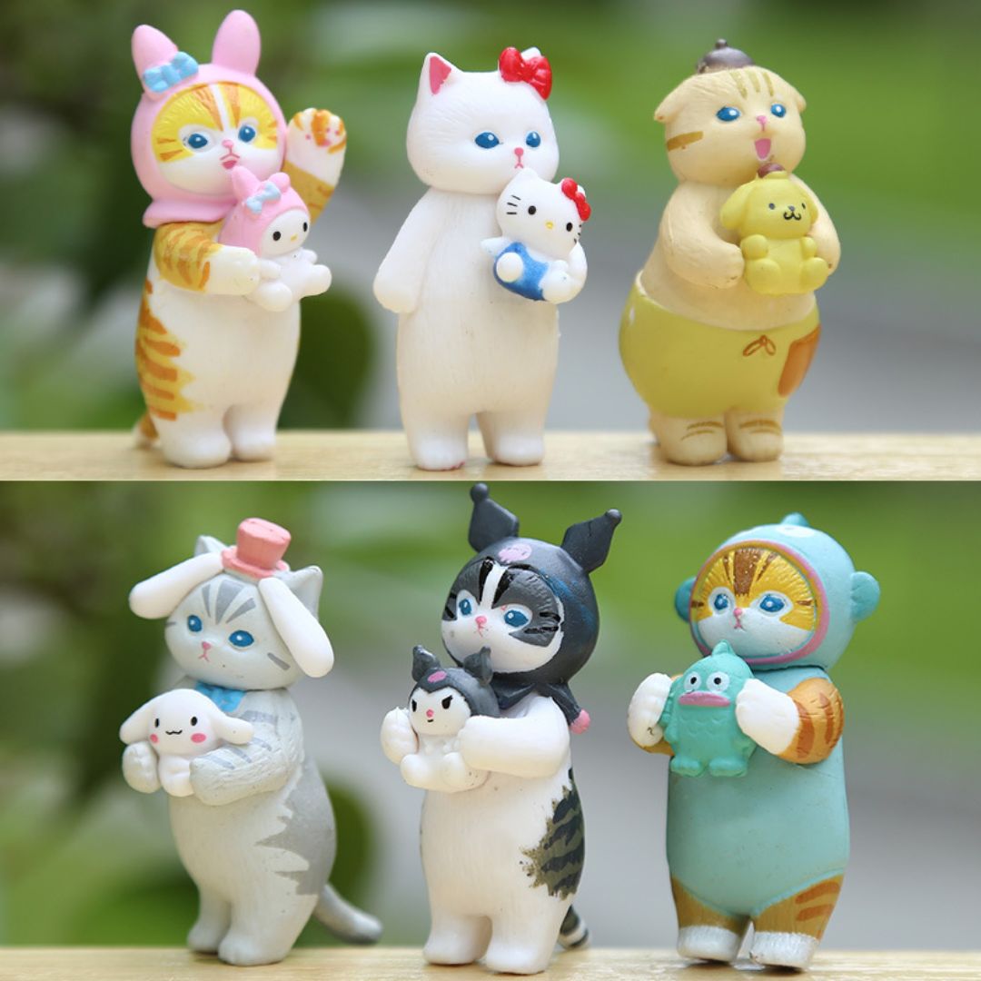 Fancy Dress Up Cute Kitty Figures