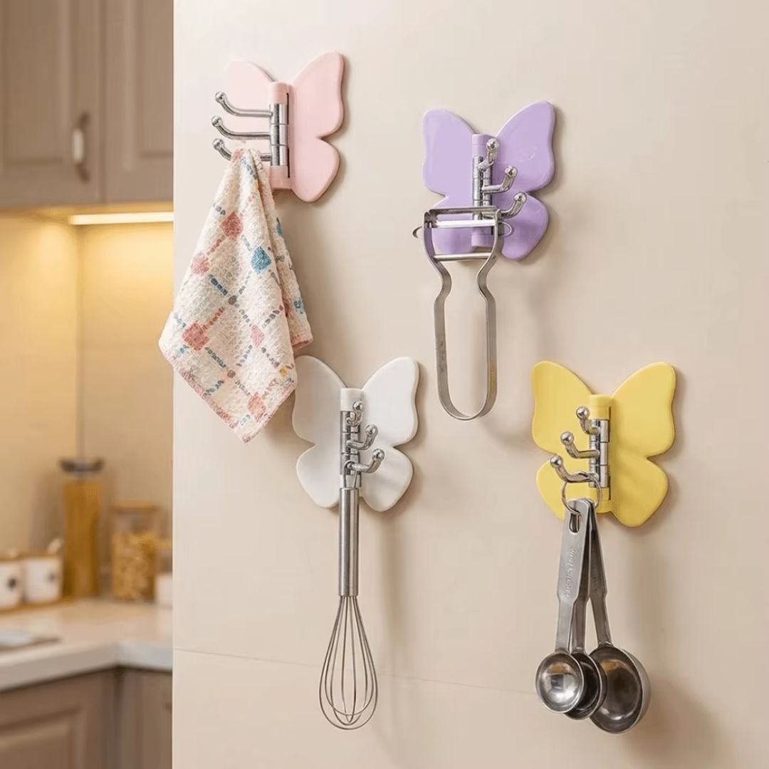 Rotatable Butterfly Triple Hook