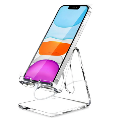 Crystal Clear Phone Stand - 2023 New Model