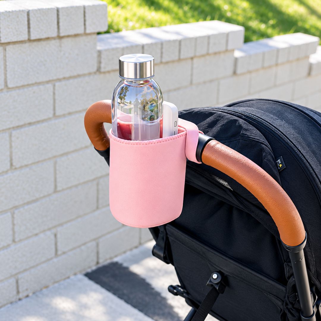 Silicone Stroller Cup Holder with Phone Holder