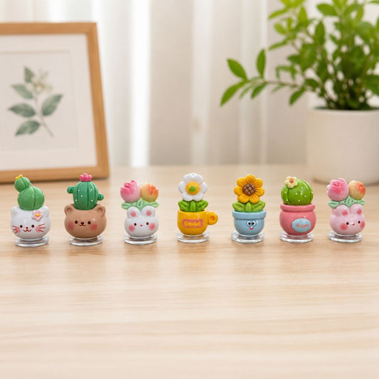 Mini Cute Plant Dashboard Figurines for Car, Home & Office