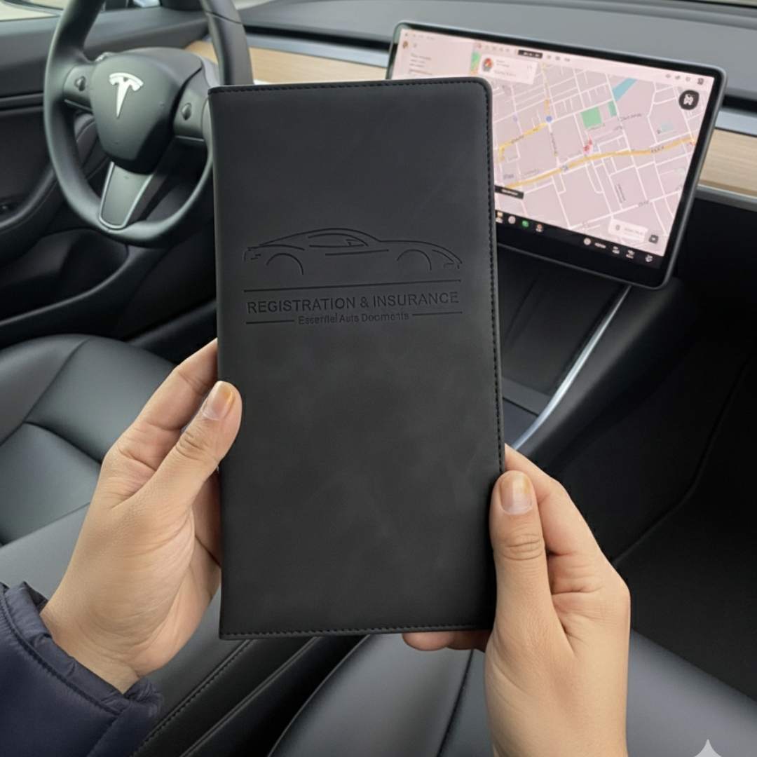 Black Color License and Registration Holder