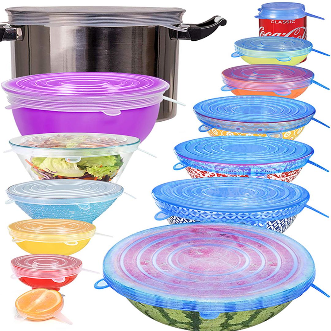 6-Piece Silicone Food Covers