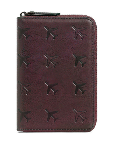 Compact Zipper Passport Cards Travel Holder