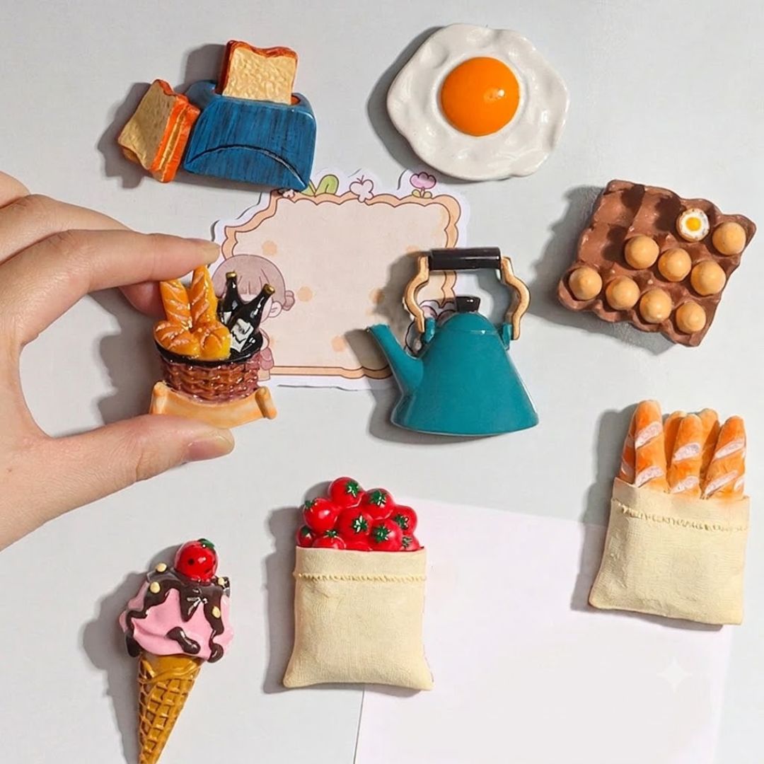 Cute 3D Food Resin Refrigerator Magnet
