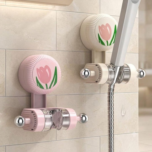 Cute Tulip Bathroom Adjustable Shower Holder