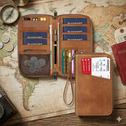 Travel Document Organizer Clutch Bag