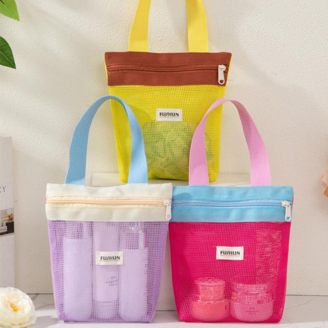Nylon Mesh Cosmetic Bag
