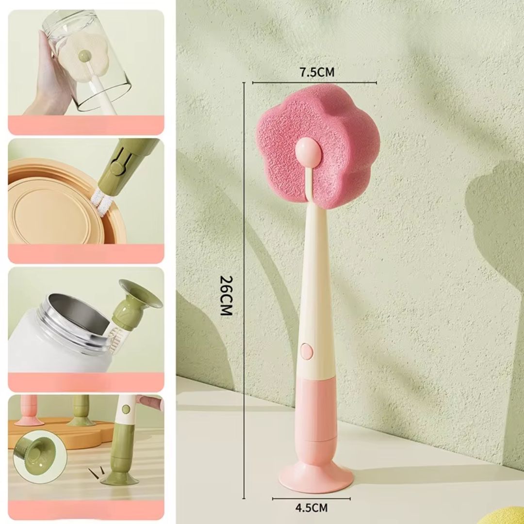 Three-in-one Sponge Flower Multifunctional brush
