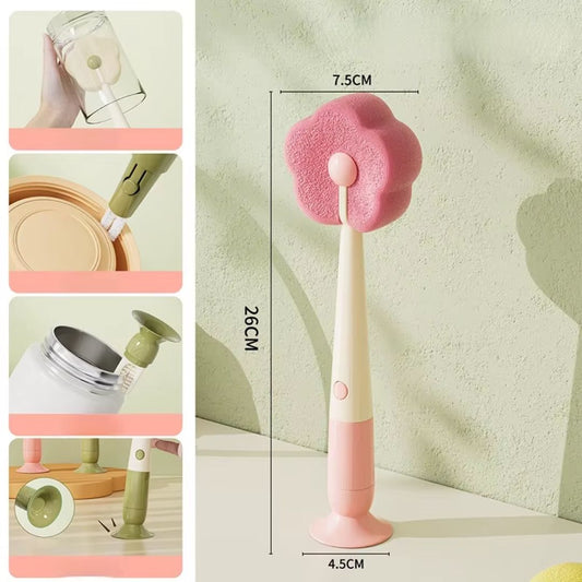 Three-in-one Sponge Flower Multifunctional brush