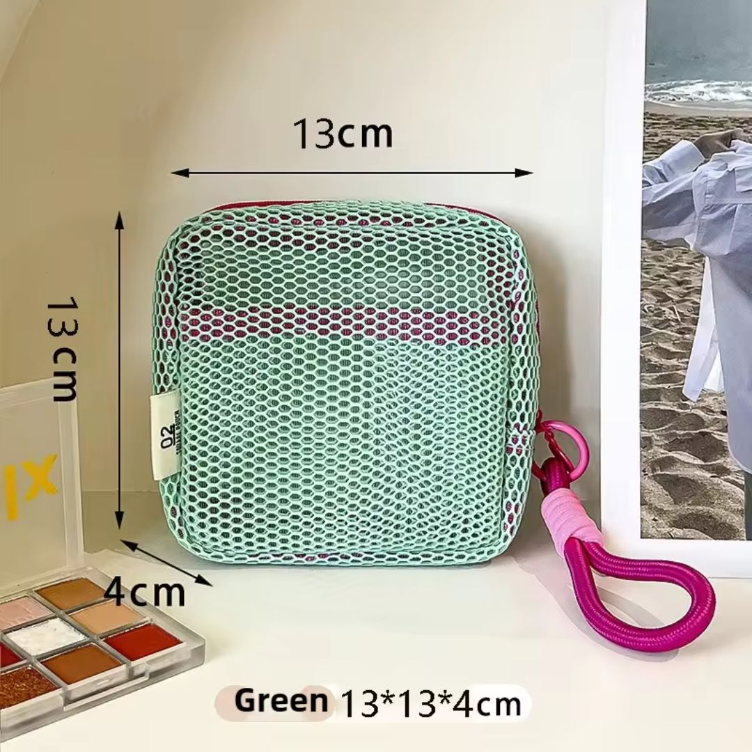 Cute Colorful Mesh Cosmetic Organizer