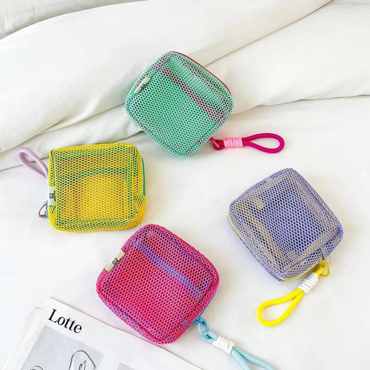 Cute Colorful Mesh Cosmetic Organizer