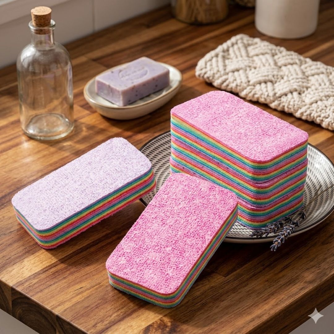 Multi Colored Scrub Sponges