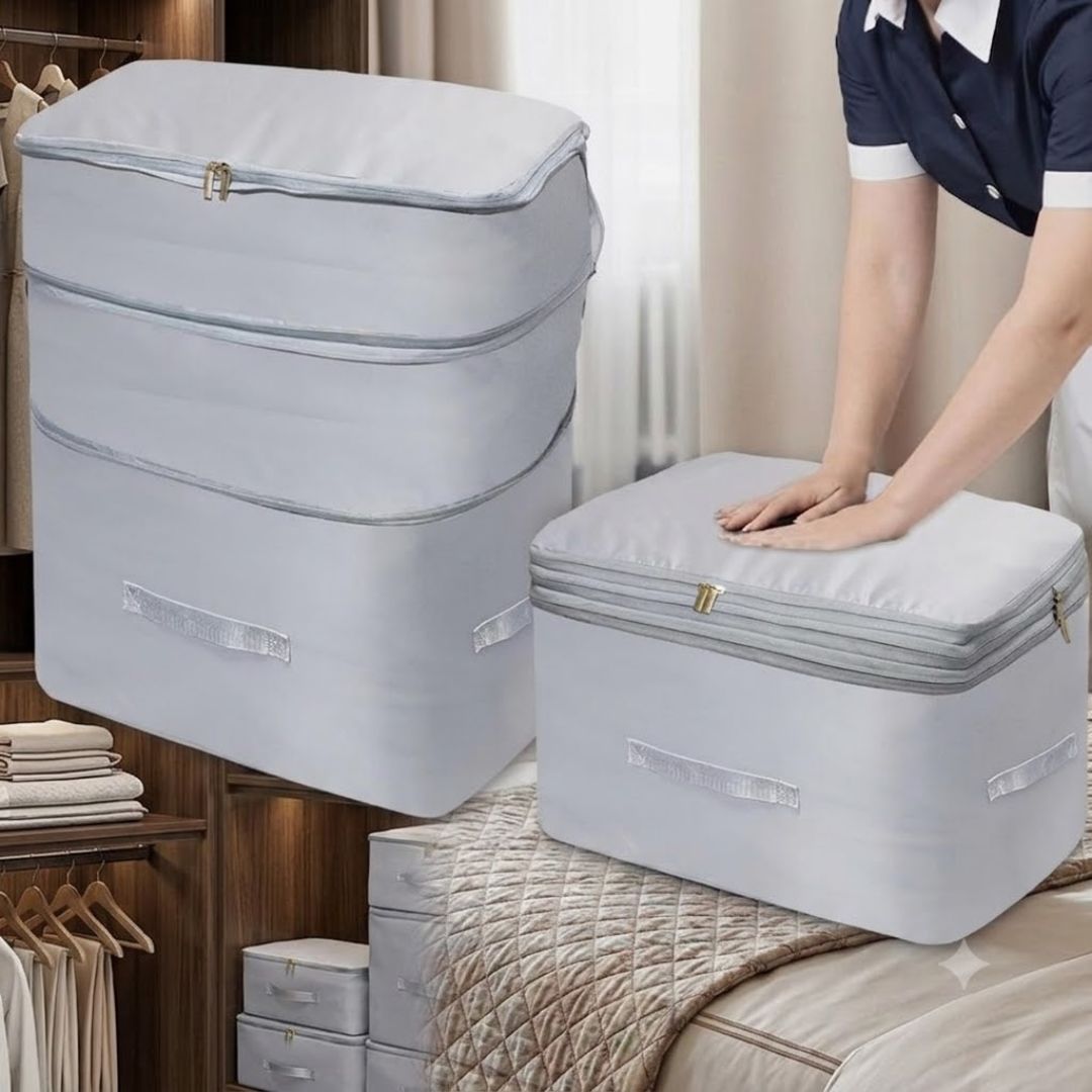 Clothes Storage Suit Portable Storage Bags for Blankets and Comforter