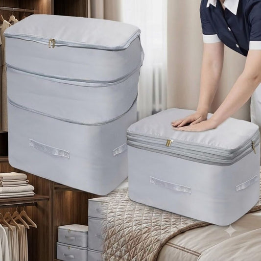 Clothes Storage Suit Portable Storage Bags for Blankets and Comforter