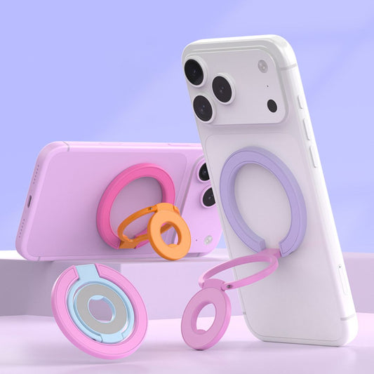 Colorful Magnetic Phone Ring Holder with 360° Rotation