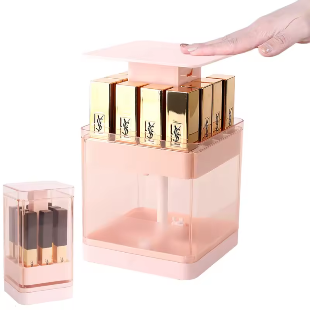 Press And Lift Lipstick Storage Organizer