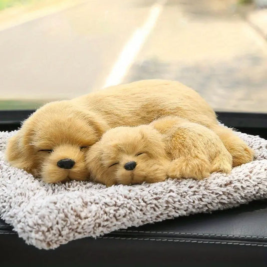 Cute Dog Sleeping With Mom