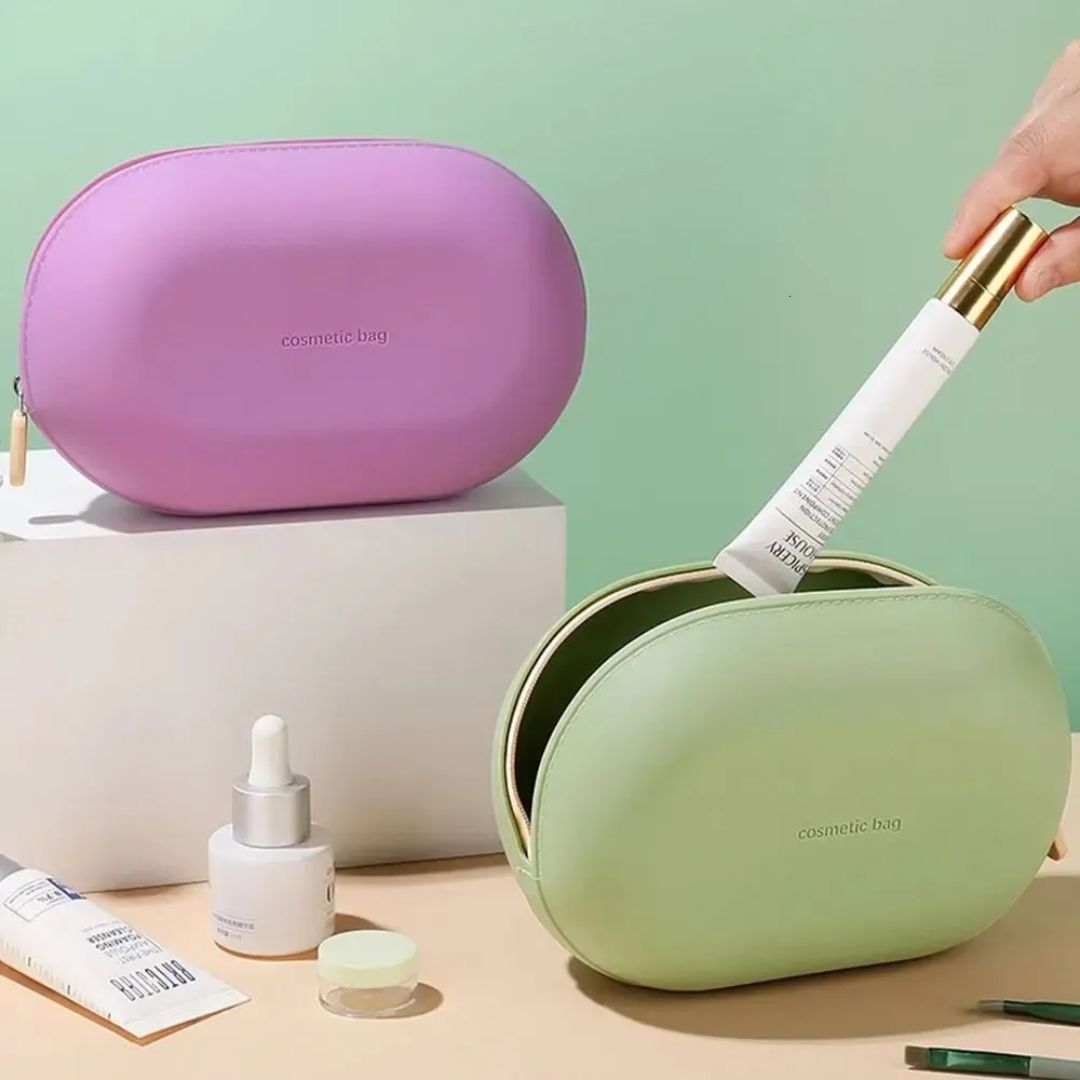 Soft Waterproof Cosmetic Pouch with Zipper